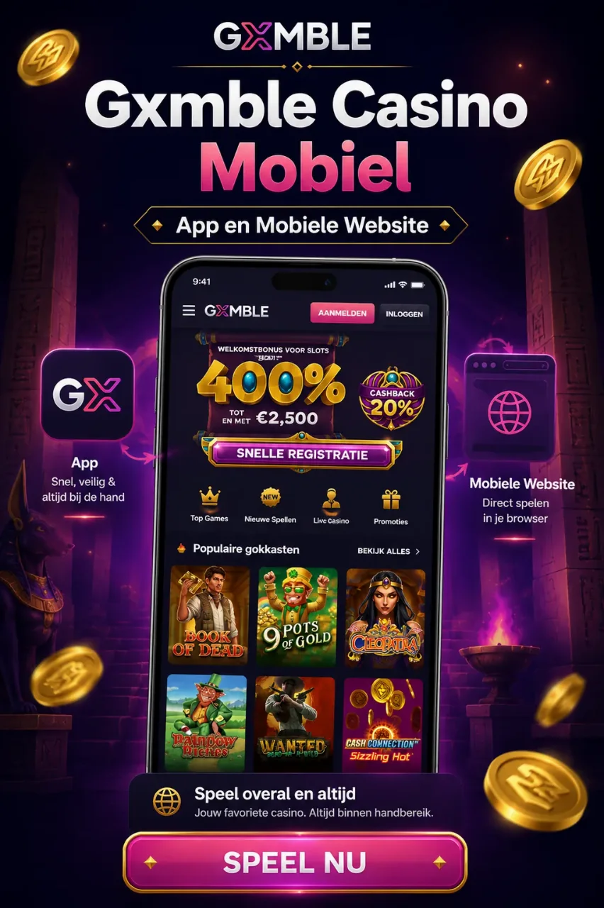 Gxmble Casino App — Mobiel Spelen op iOS en Android